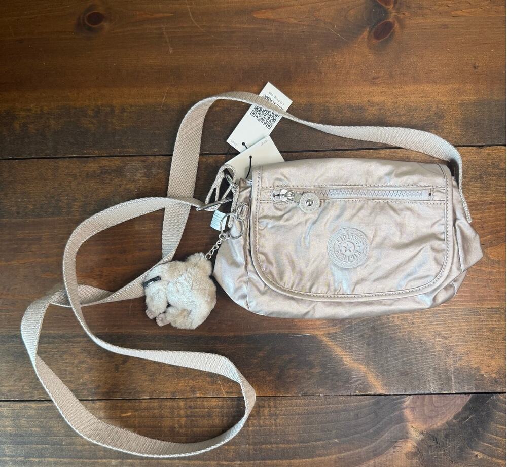 Kipling Women's Sabian Metallic Crossbody Mini Bag Lightweight Everyday Purse